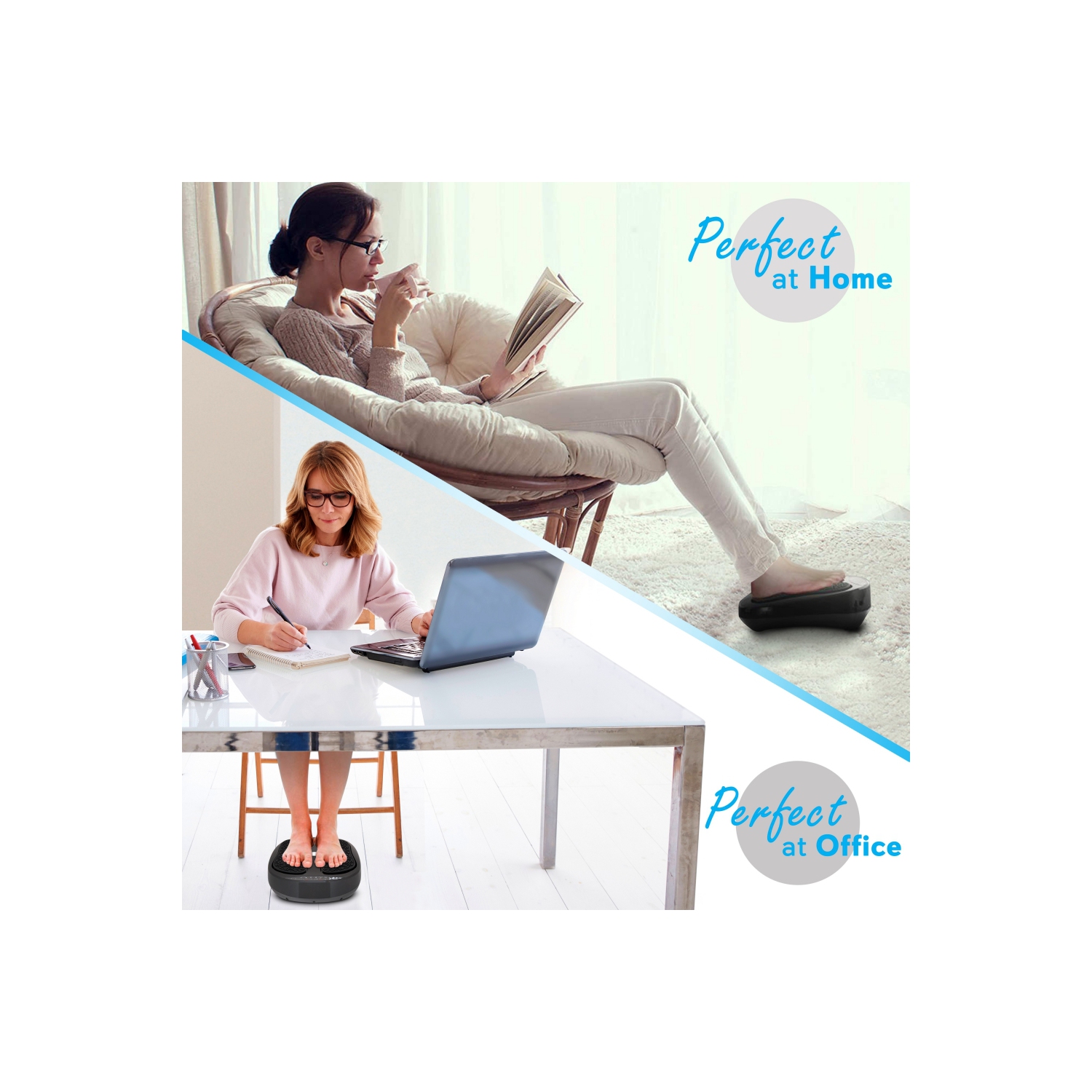 Home Foot Massager - Digital Feet Massaging Machine with Heel, Toe & Calf Massage Therapy