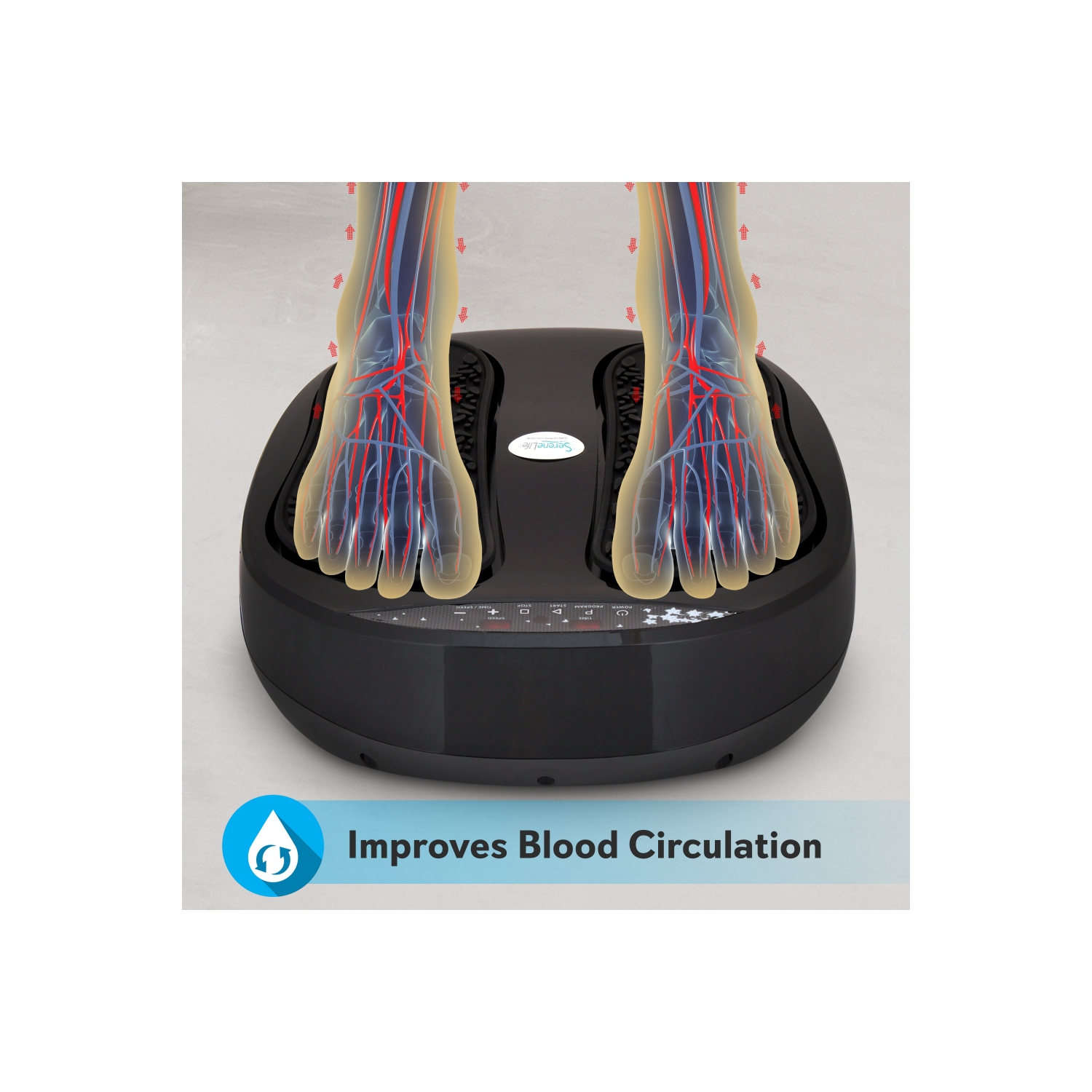 Home Foot Massager - Digital Feet Massaging Machine with Heel, Toe & Calf Massage Therapy