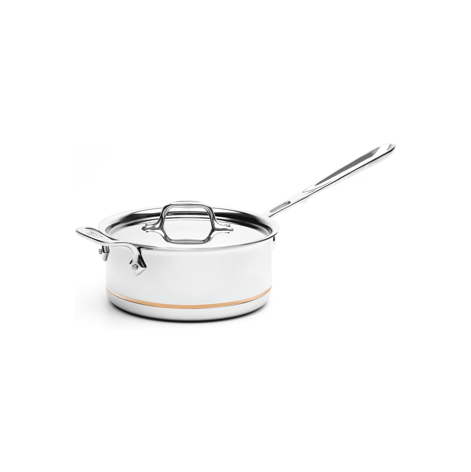 All-Clad 6203 SS Copper Core 5-Ply Bonded Dishwasher Safe Saucepan with Lid/Cookware, 3-Quart