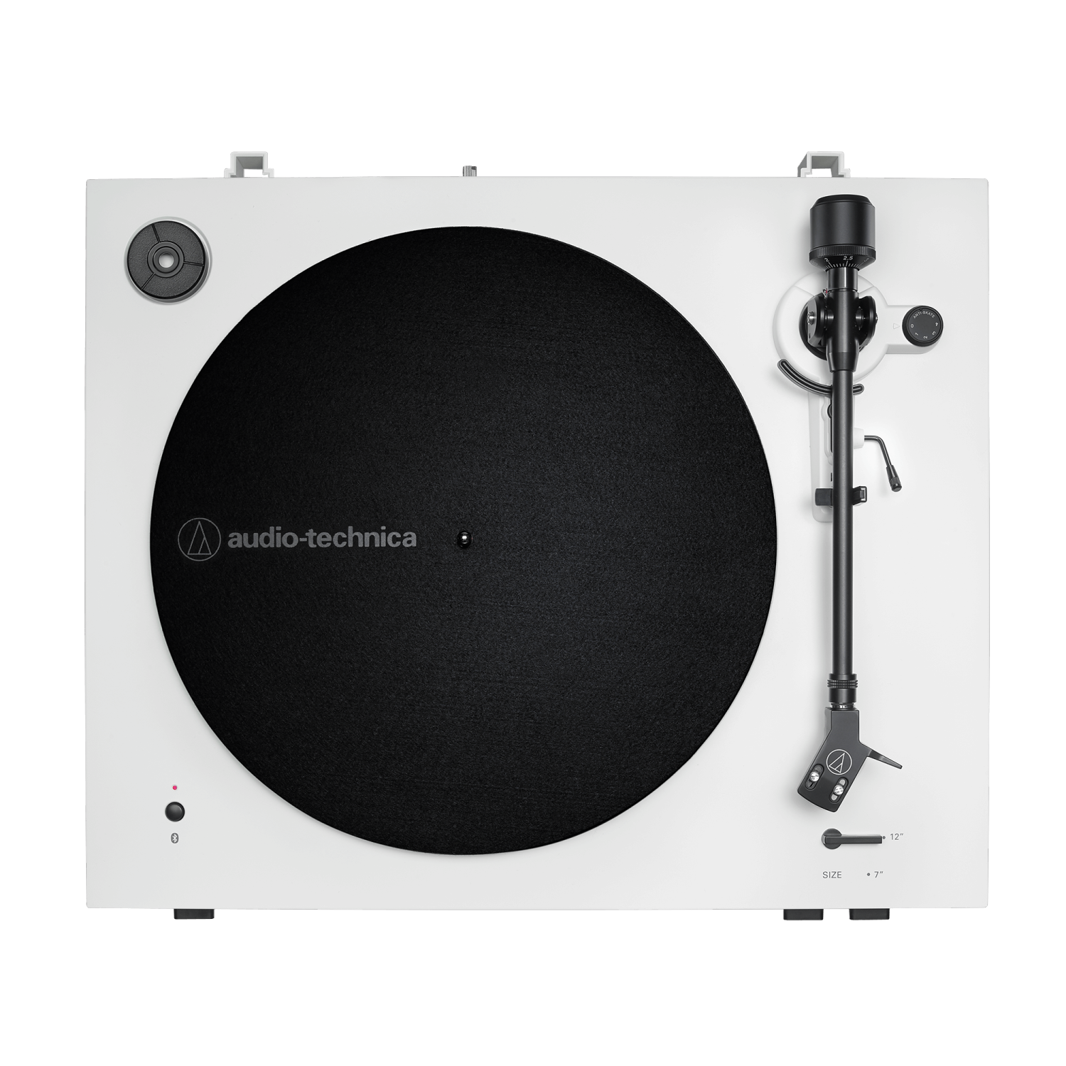 Tourne-disque Bluetooth à entraînement par courroie automatique d'Audio-Technica - Blanc
