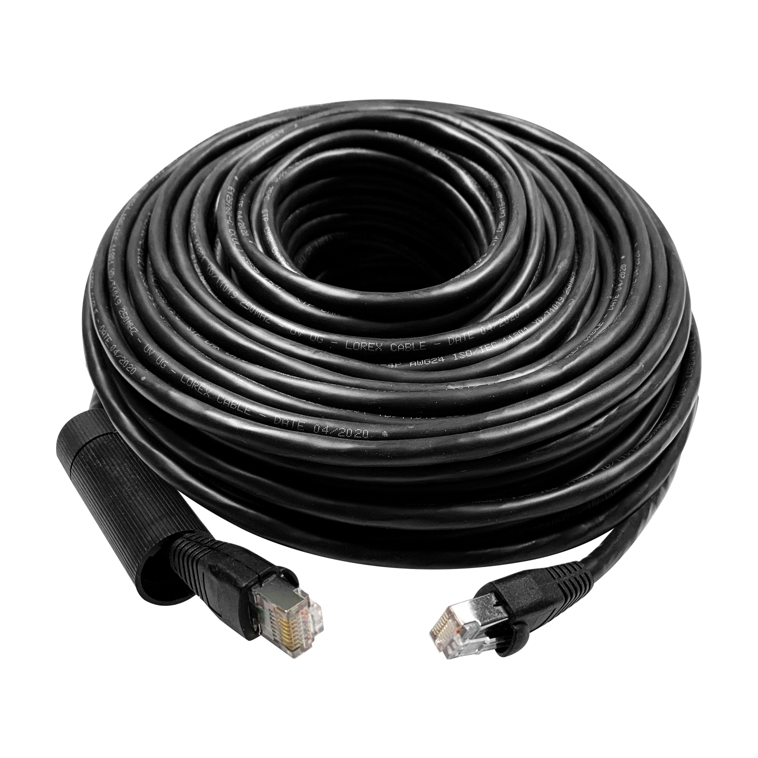 Lorex CAT6 Outdoor Extension Cable, Weather Shielded, cUL CMR Riser Rated, UV Treated, Direct Burial Underground - Black