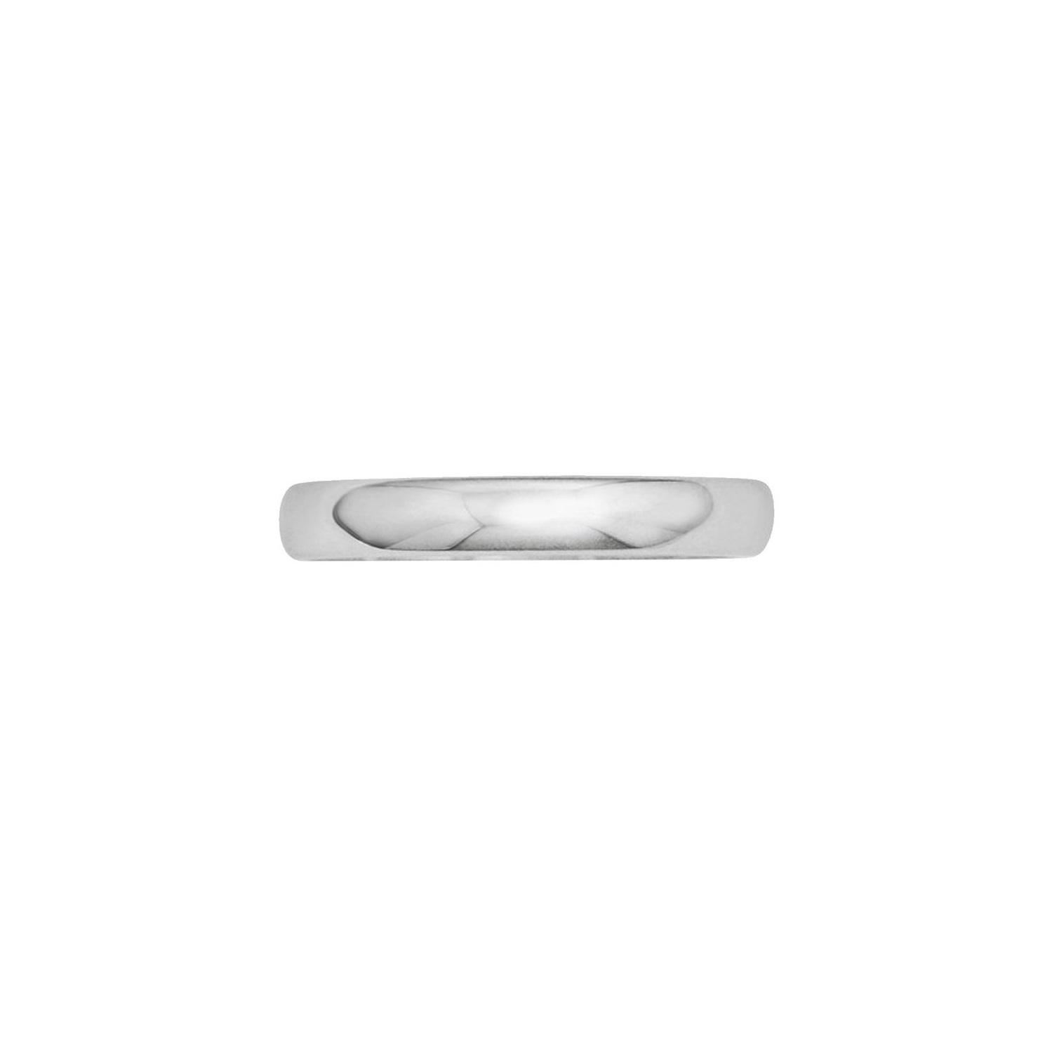 Ladies 14K White Gold 3mm Wedding Band Ring