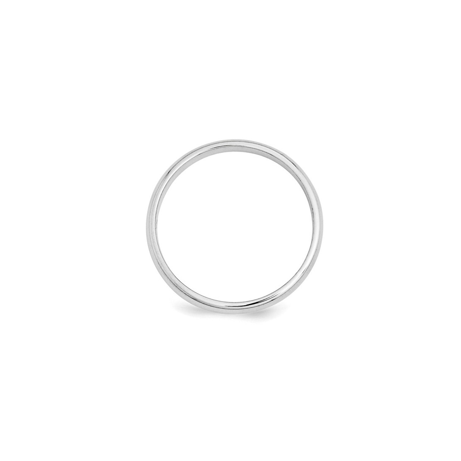 Ladies 14K White Gold 3mm Wedding Band Ring