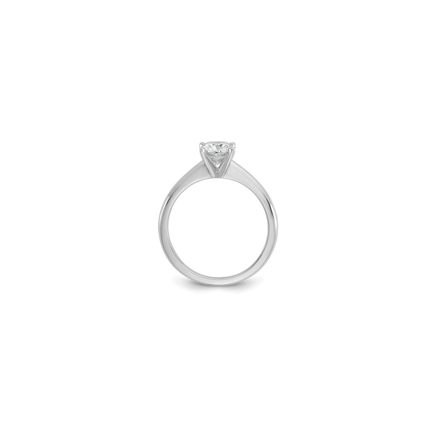 1.00 Carat IGI Certified Cushion-Cut Lab Grown Diamond Solitaire Engagement Ring in 14K White Gold