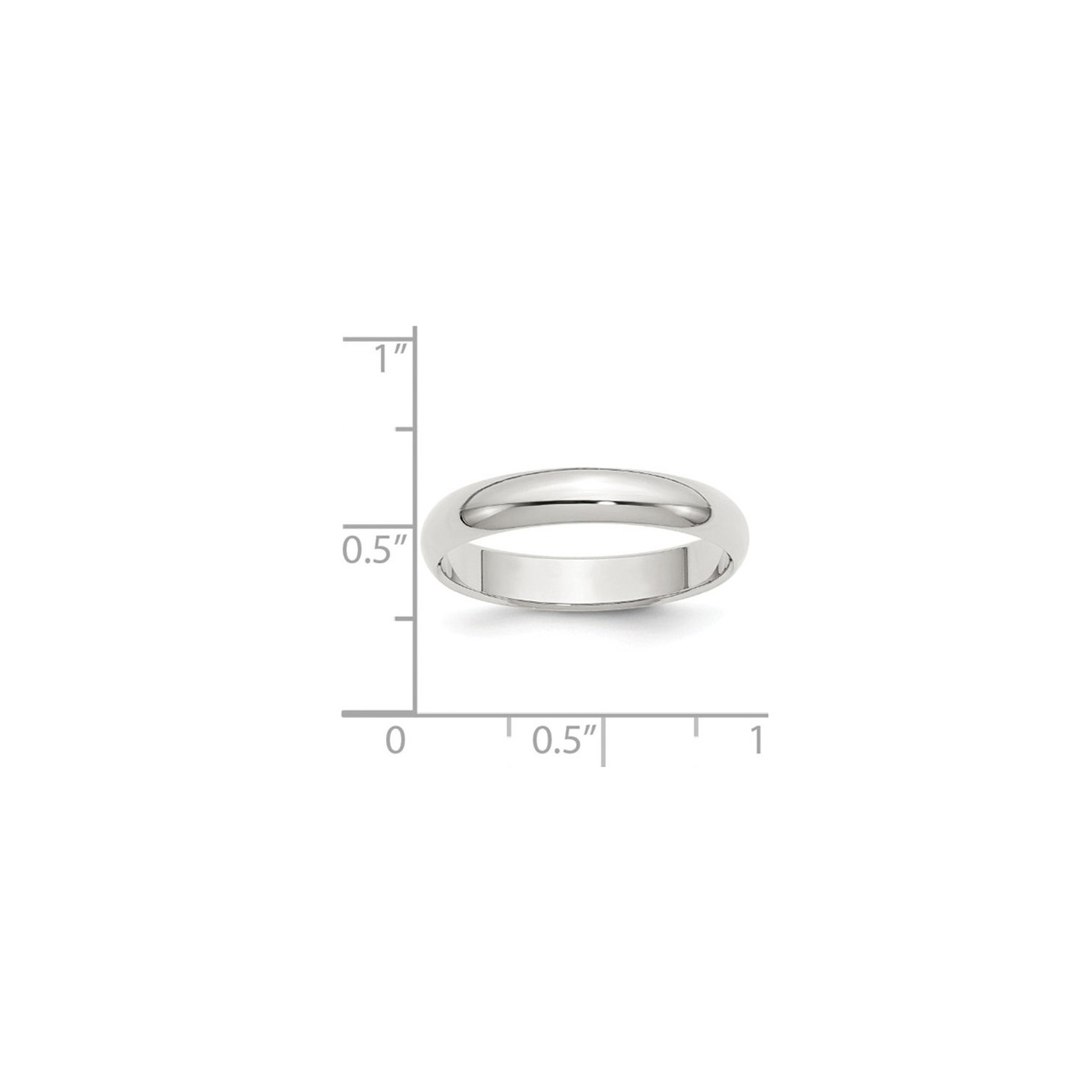 Alliance homme 4&nbsp;mm en argent sterling