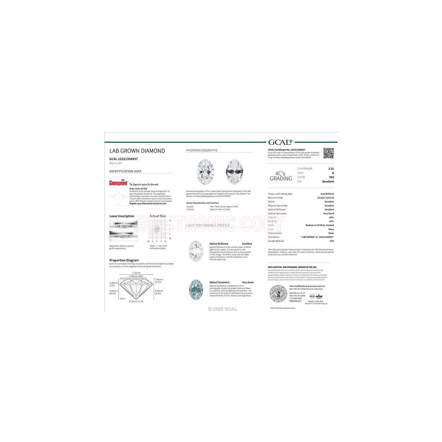 2.20 Carat Certified Lab-Grown Diamond Solitaire Engagement Ring in 14K White Gold