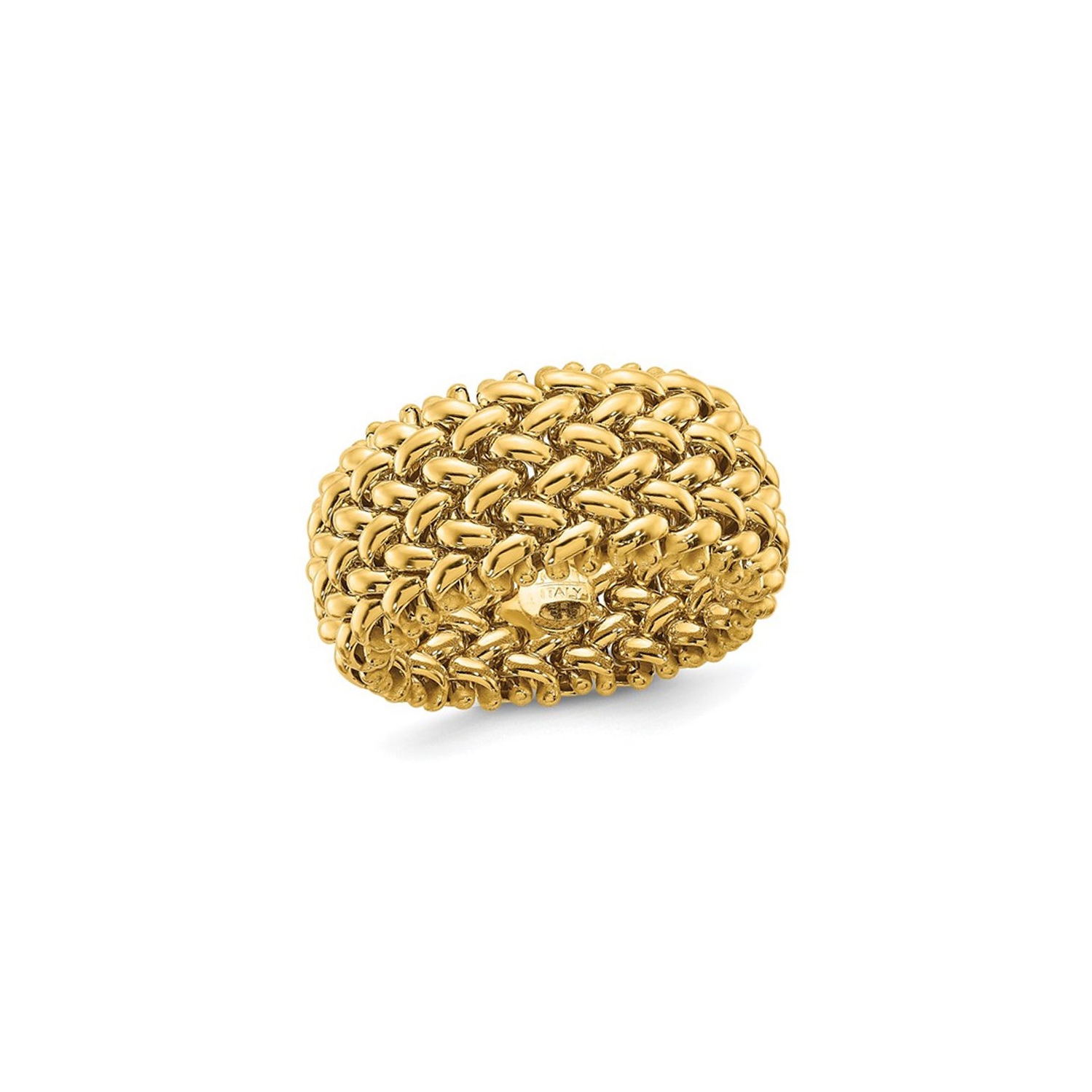 14K Yellow Gold Mesh Ring