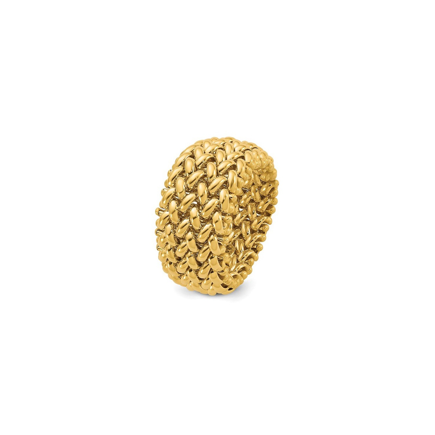 14K Yellow Gold Mesh Ring