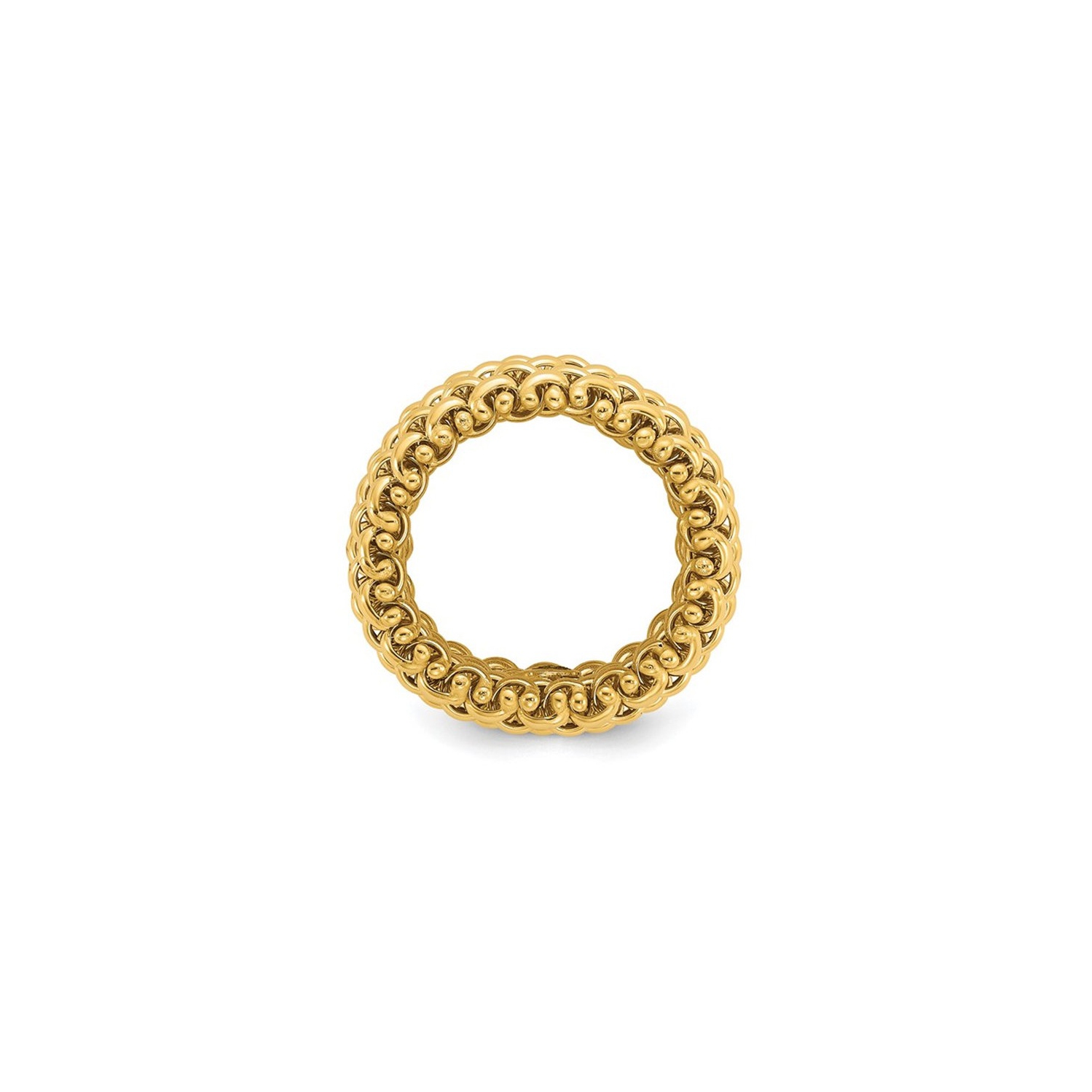 14K Yellow Gold Mesh Ring