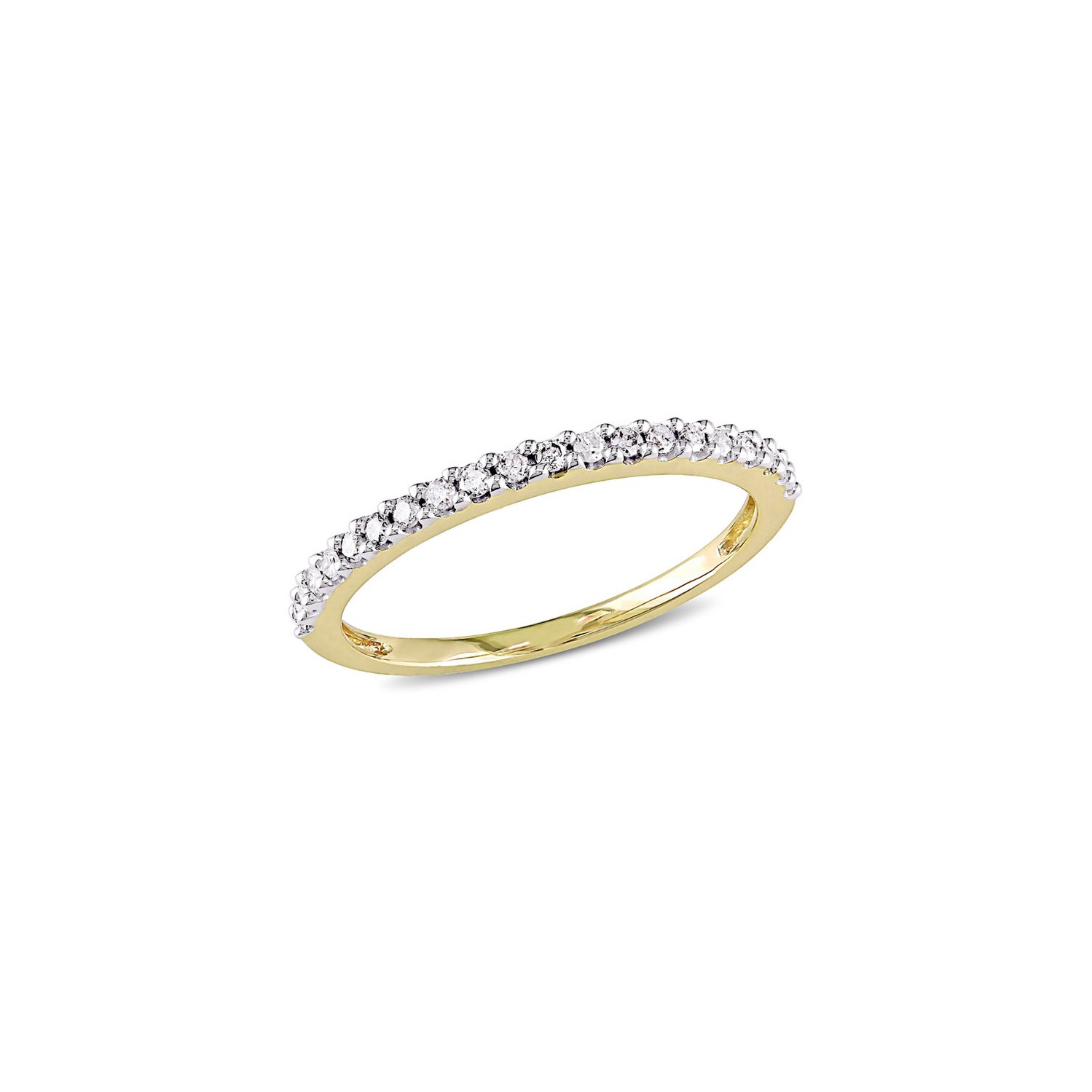 1/4 Carat Diamond Anniversary Wedding Band Ring in 10K Yellow Gold