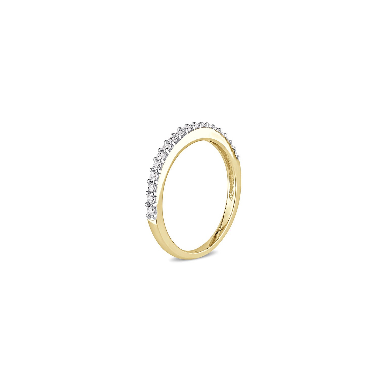 1/4 Carat Diamond Anniversary Wedding Band Ring in 10K Yellow Gold