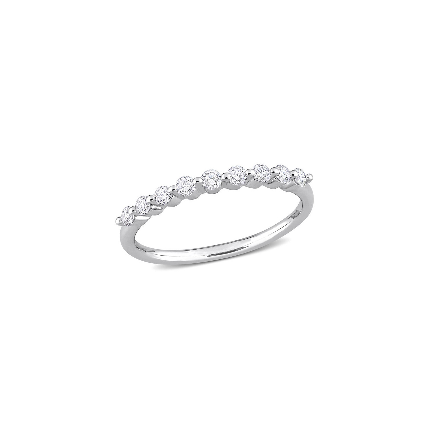 1/3 Carat Lab-Grown Diamond Anniversary Band Ring in Sterling Silver