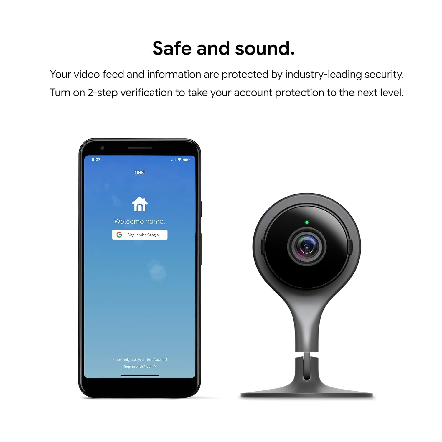 Refurbished: Google Nest Cam Indoor - Wired Indoor Camera for Home Security