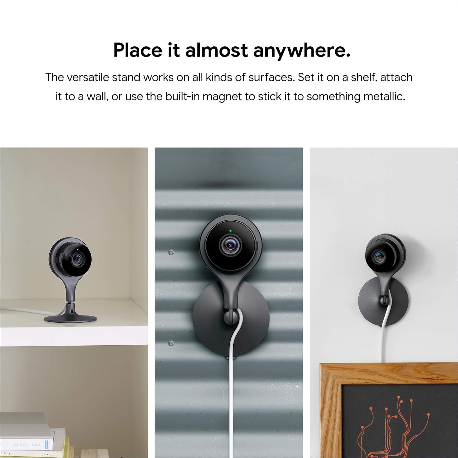 Refurbished: Google Nest Cam Indoor - Wired Indoor Camera for Home Security