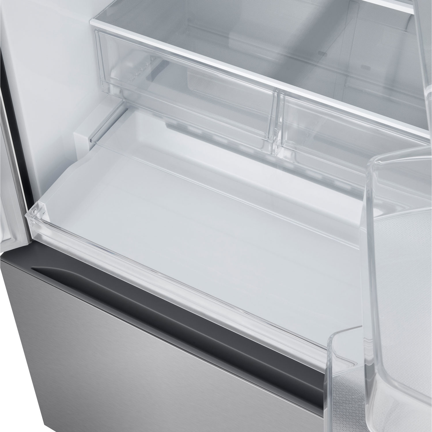 Réfrigérateur à deux portes 20,2 pi³ 33 po avec distributeur de glaçons de LG - Inox