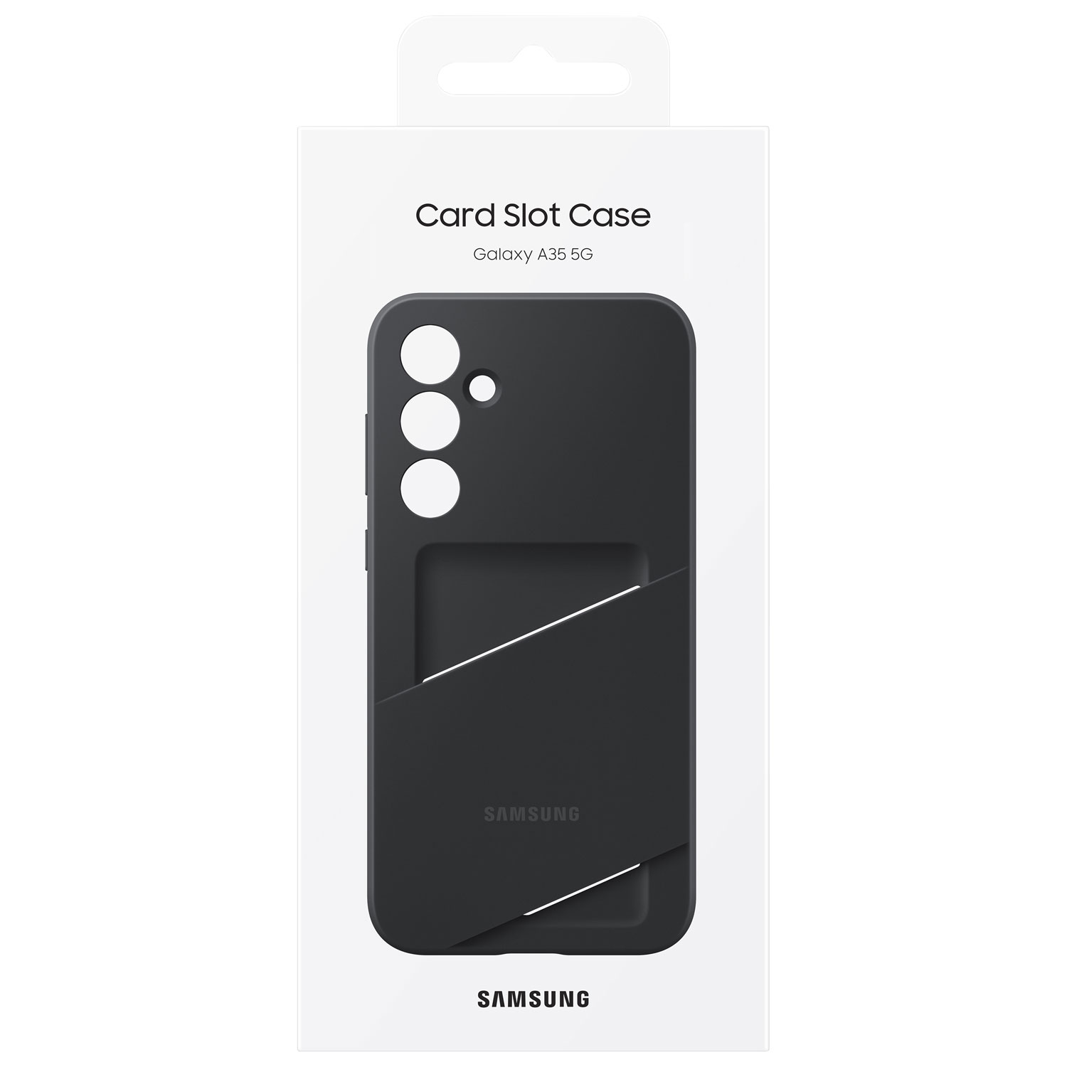 Étui à fentes pour cartes de Samsung pour Galaxy A35 - Noir