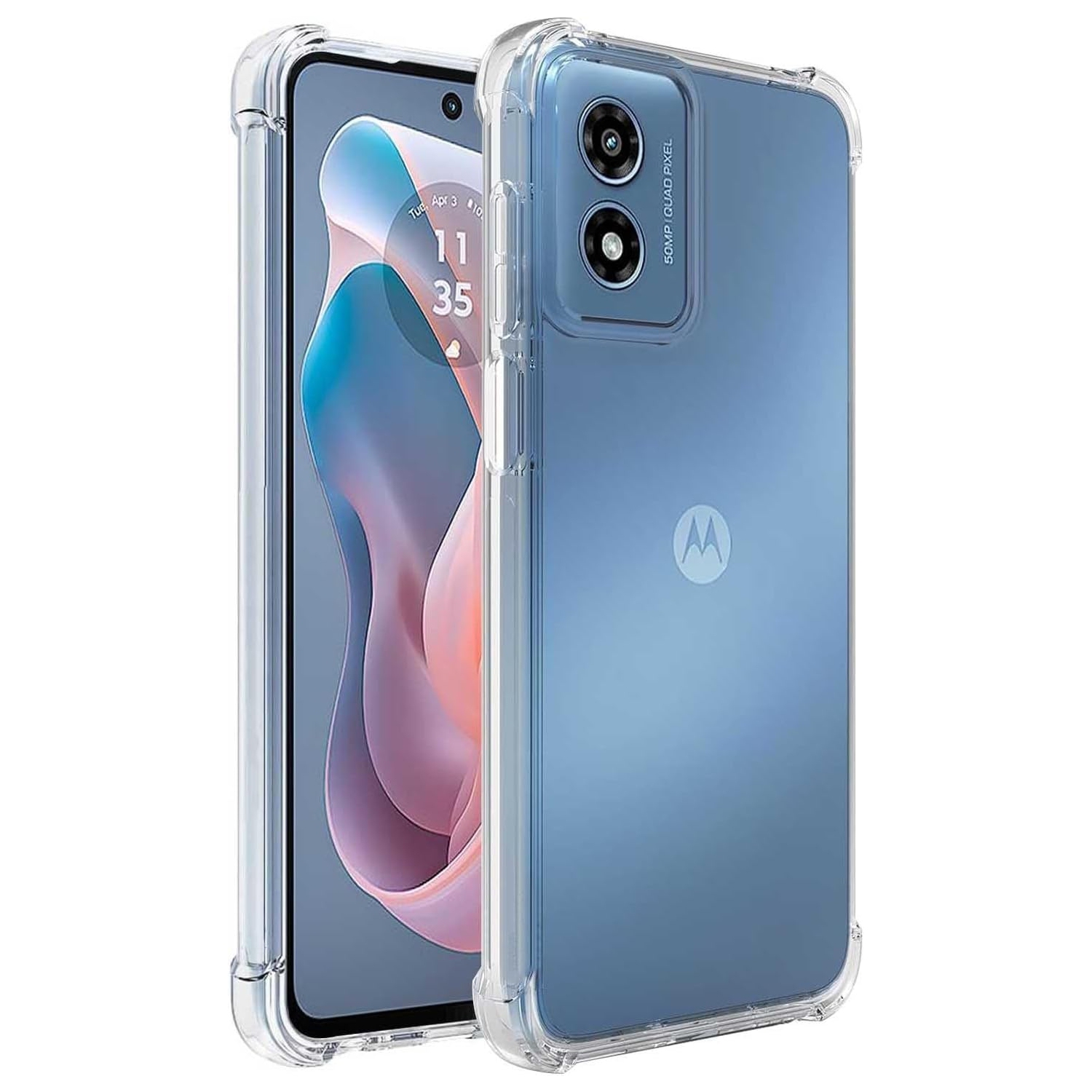 [CSmart] Étui souple en TPU mince Jelly Bumper pour Moto G Play de Motorola, transparent