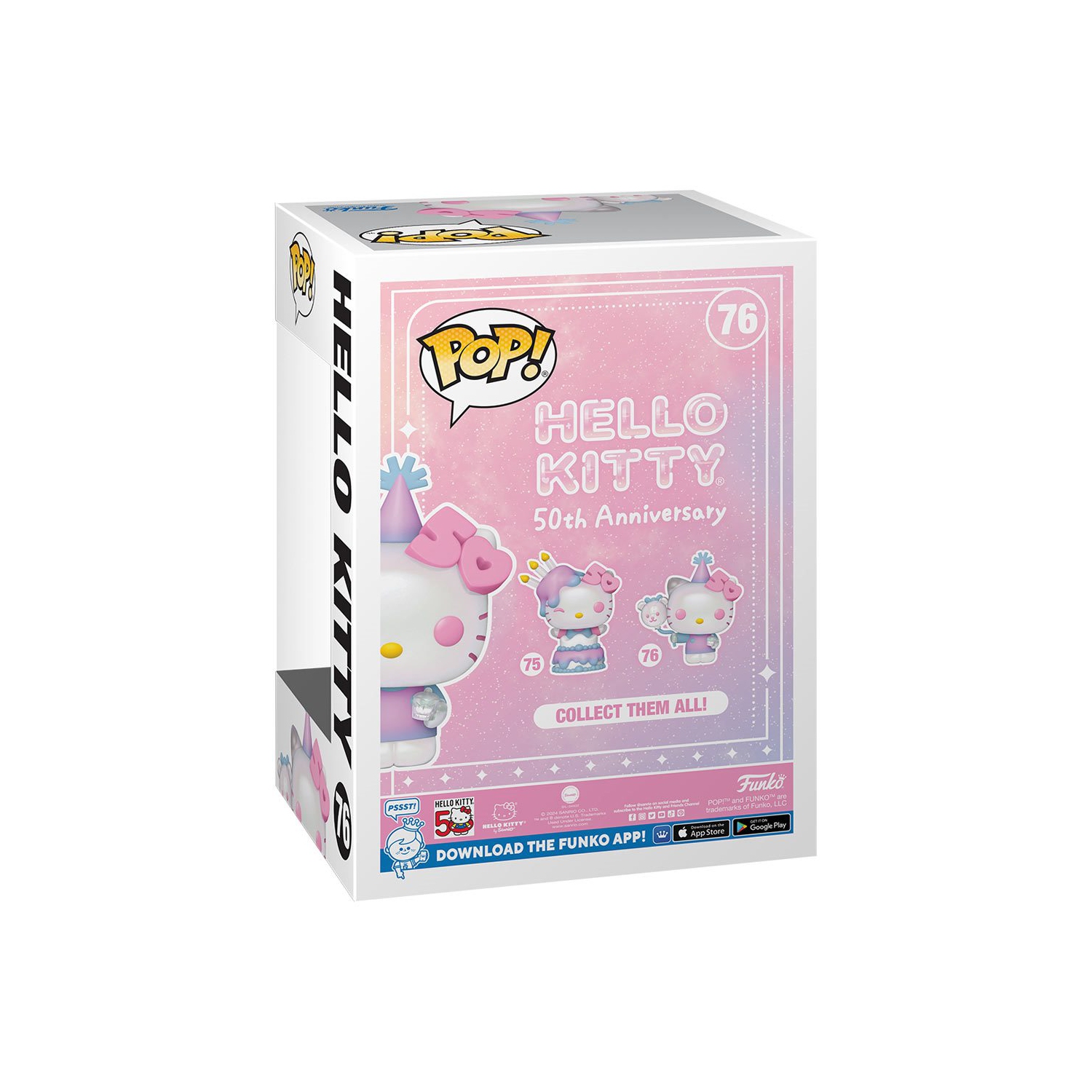 Funko Pop! Sanrio Hello Kitty Vinyl Figure 50th Anniversary Hello Kitty #76