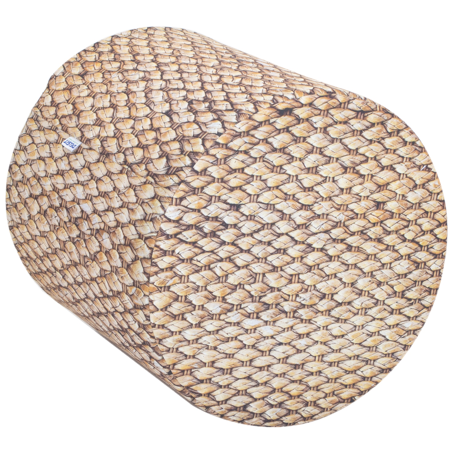 Delsit Pouf and Footstool Ottoman - Waterproof Round Stool for Indoor and Outdoor Use, Room Decor & Furniture with Removable Cover, Made in Europe