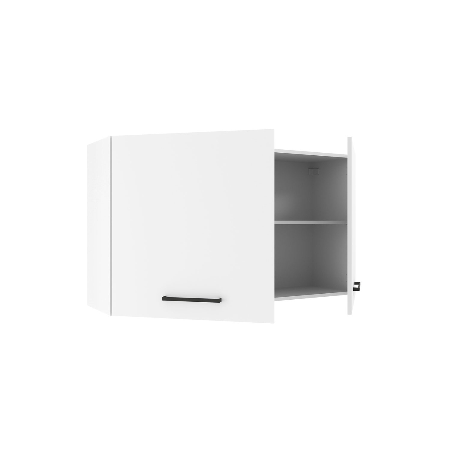 Armoire de rangement murale de cuisine Madesa Hazel avec 2 portes et tablettes Unité de rangement 48&nbsp;po pour garde-manger - Blanc