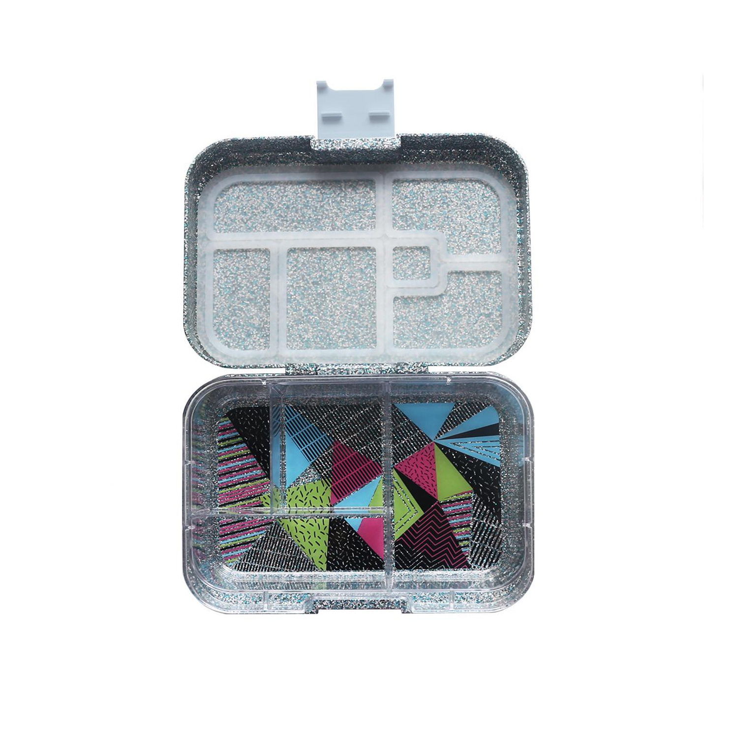 Boîte à lunch écologique pour enfants de Munchbox lavable au lave-vaisselle - Bleu scintillant