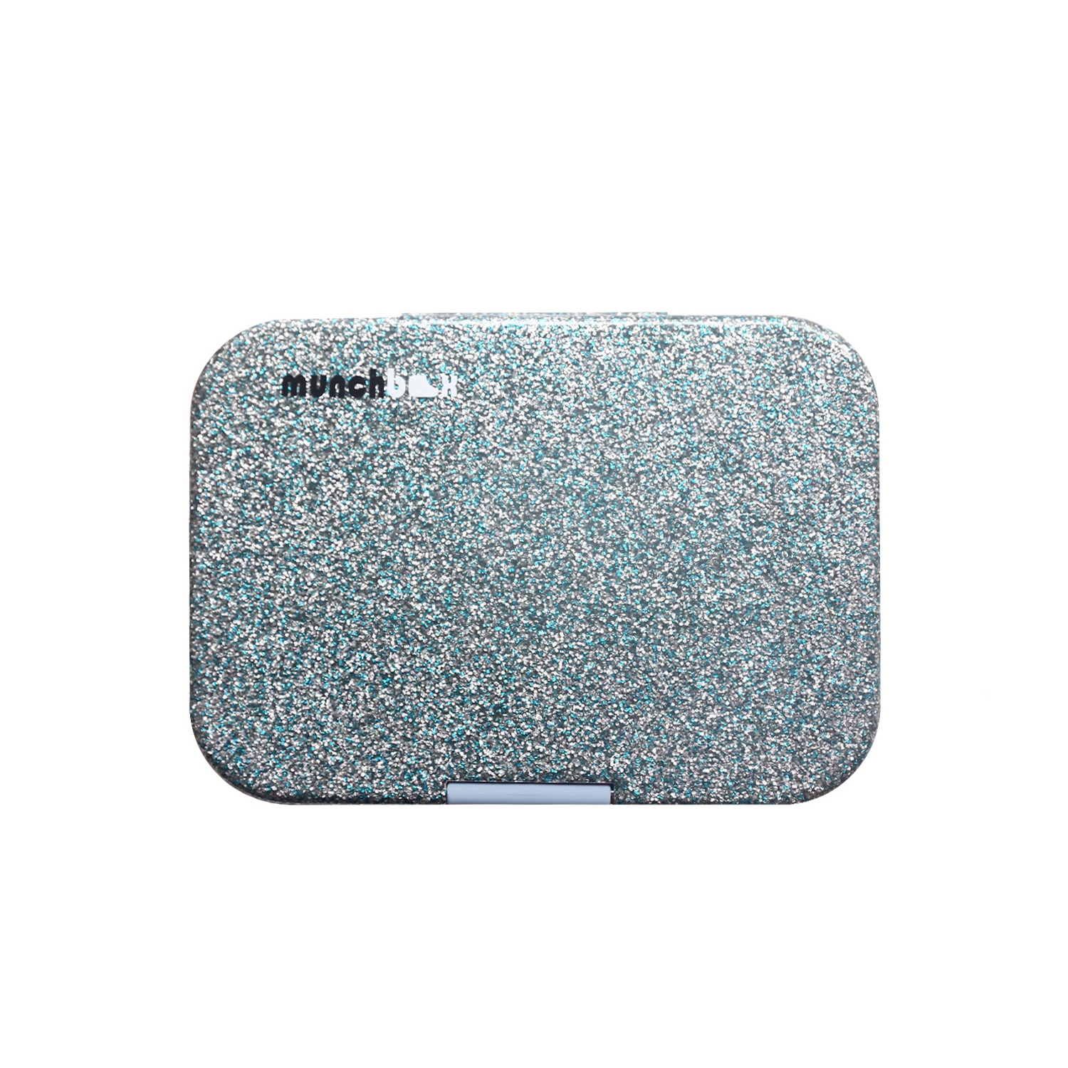 Boîte à lunch écologique pour enfants de Munchbox lavable au lave-vaisselle - Bleu scintillant