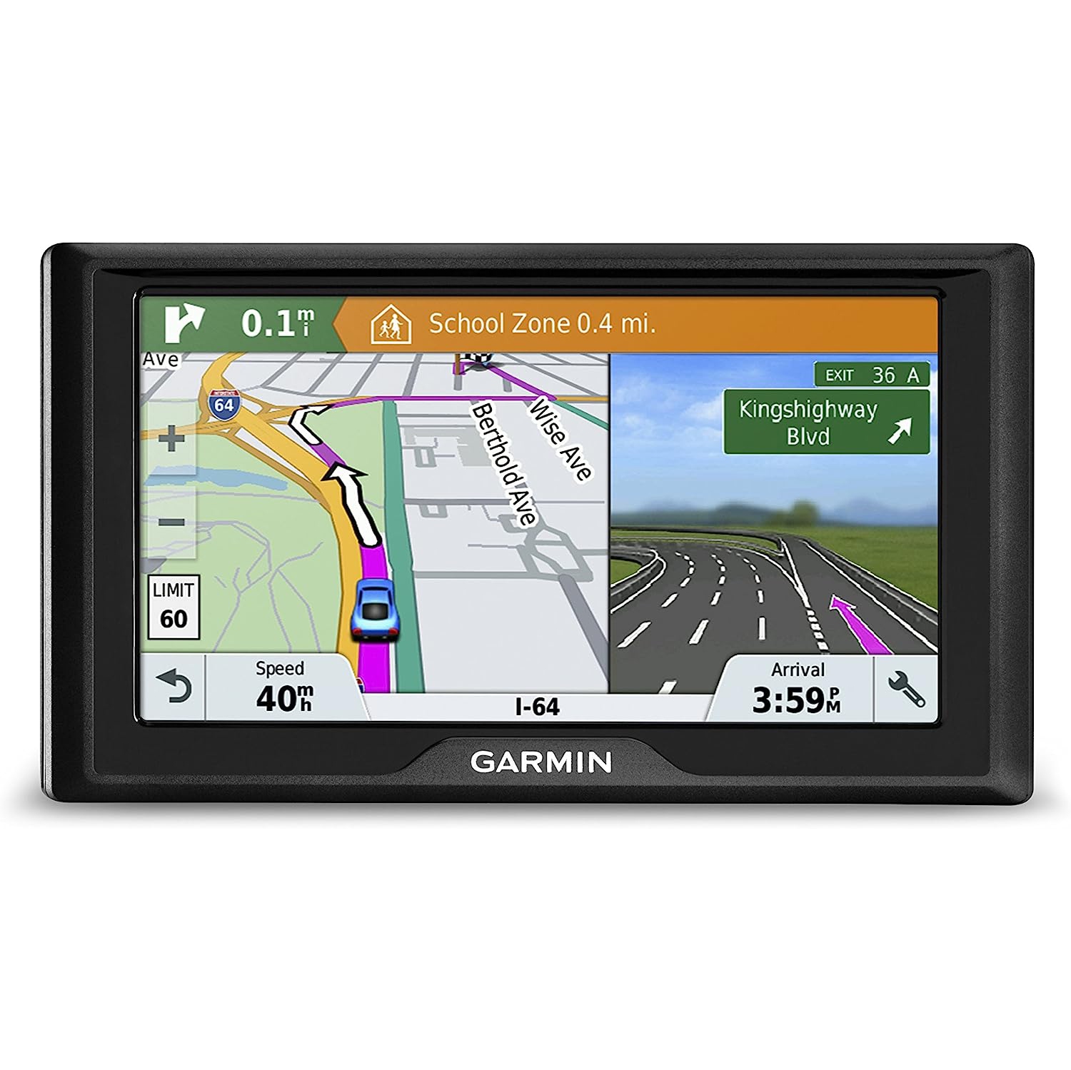 Refurbished Excellent - Garmin Drive 51 USA+CAN LM GPS Navigator System with Lifetime Maps