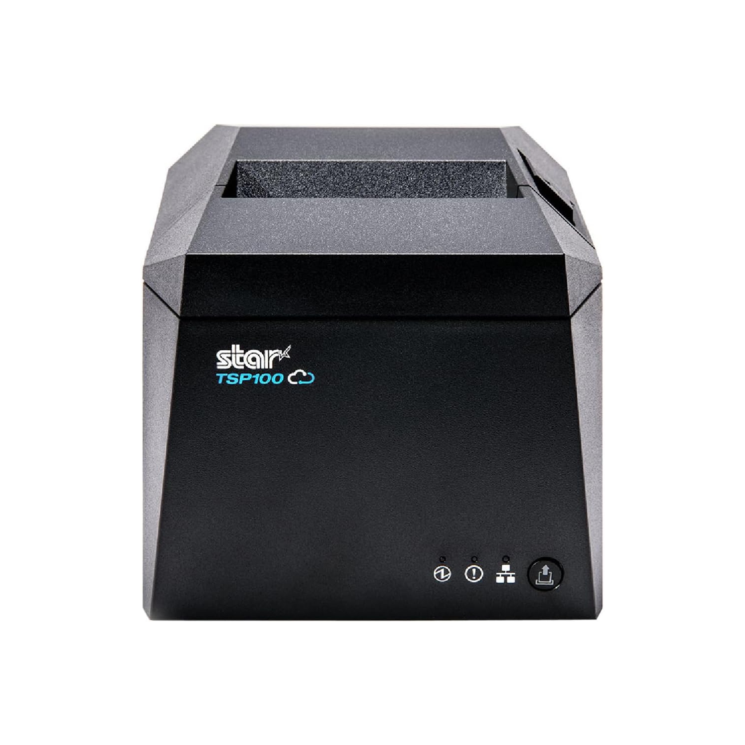 Star Micronics Thermal Receipt Printer TSP143IVUE - TSP100IV Series Cutter, AOA, USB-C, USB-A, Ethernet, CLOUDPRNT with Ethernet and USB Cable, Gray