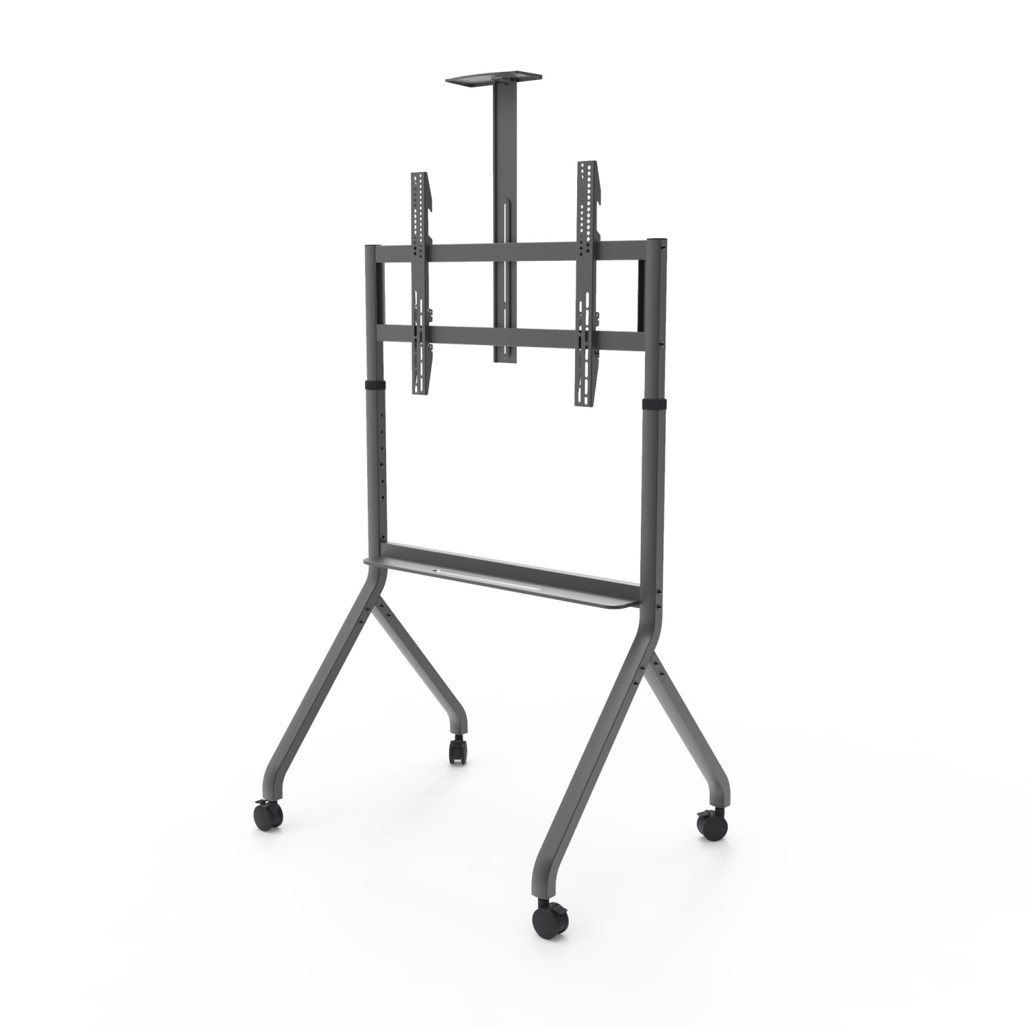 Kanto MTP100 Heavy Duty Height Adjustable Rolling TV Stand for 55" - 100" Screens