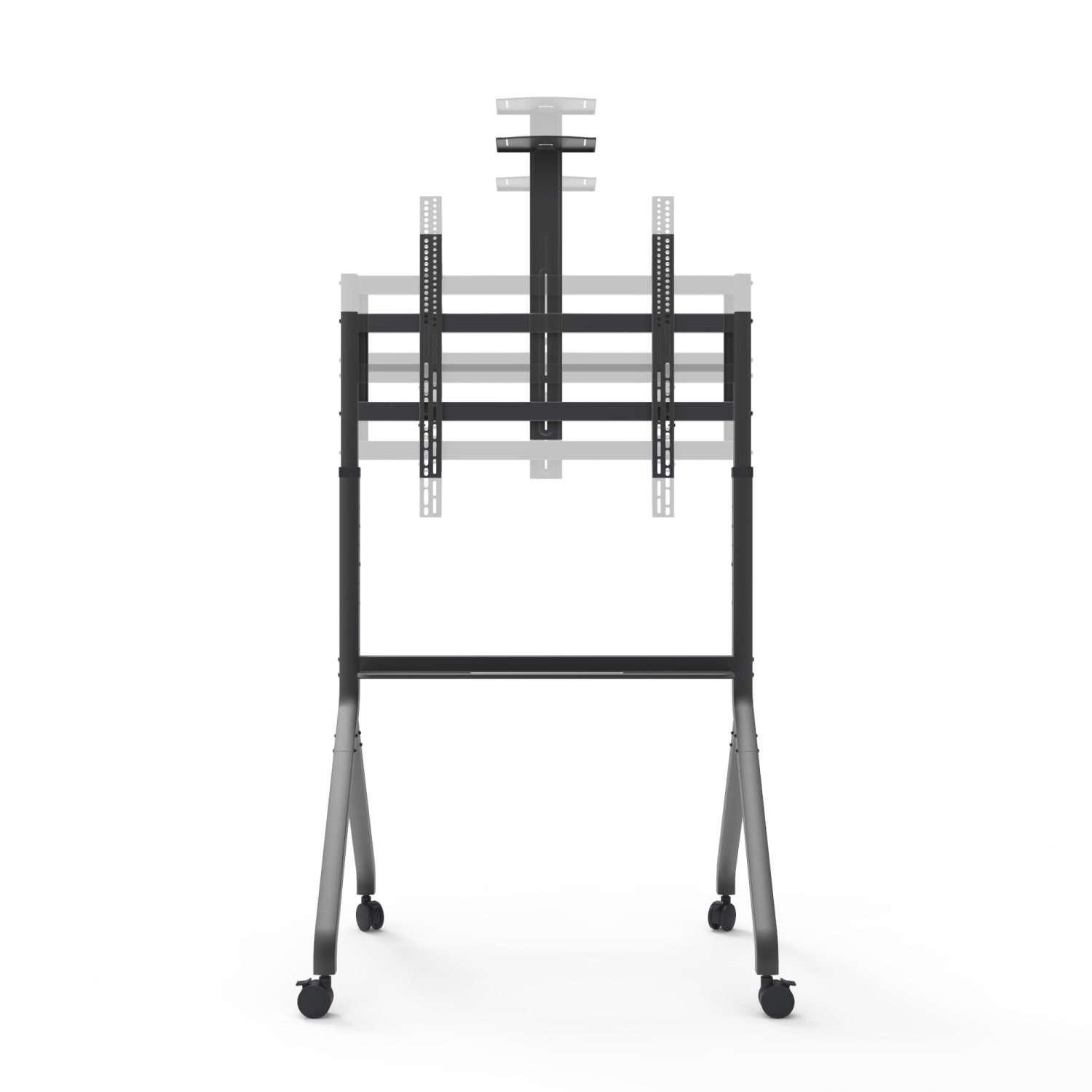 Kanto MTP100 Heavy Duty Height Adjustable Rolling TV Stand for 55" - 100" Screens