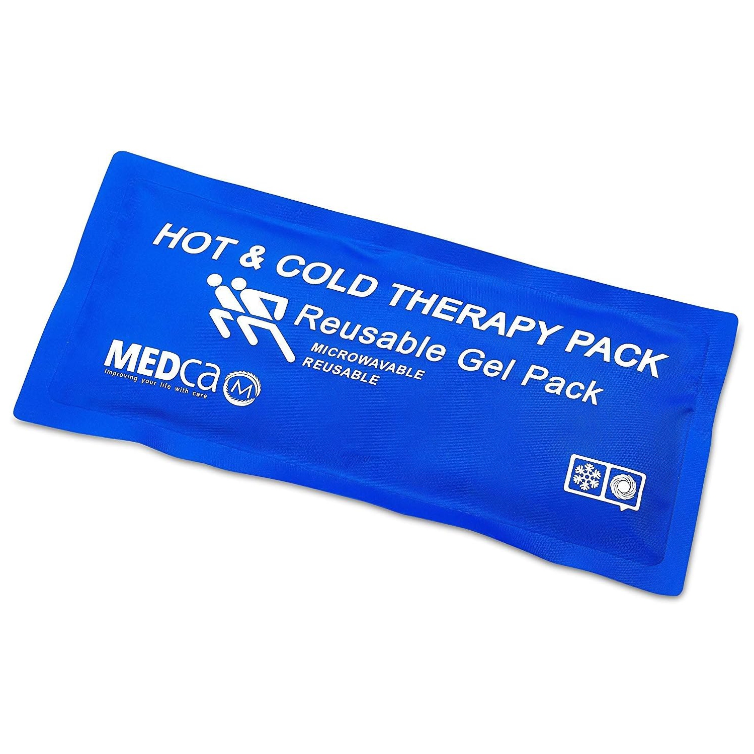 Reusable Hot Cold Compress for Pain Relief - 5" x 10", Soft & Comfortable Ice Pack for Injuries, Recovery, Knee, Shoulder Pain, Sprains, Migraines,