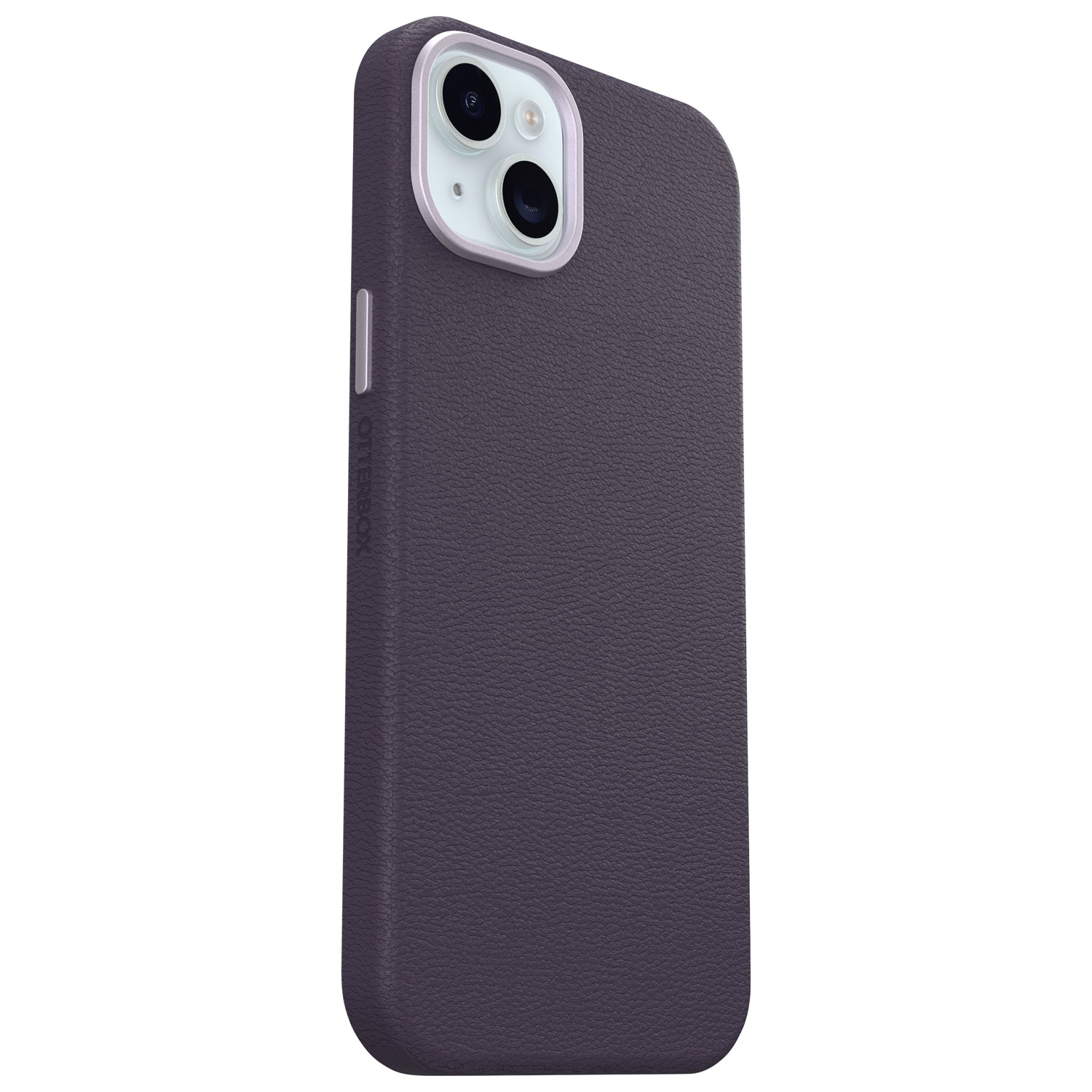 Étui rigide ajusté en cuir de cactus Symmetry d'OtterBox pour iPhone 15 Plus - Violet