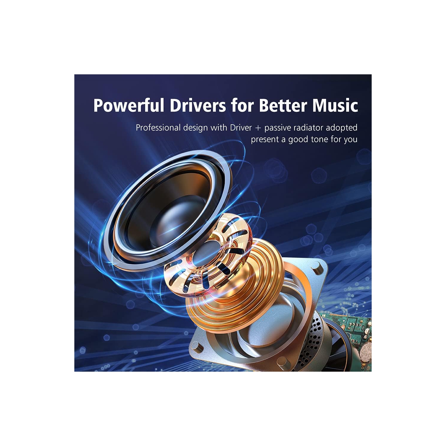 Portable Bluetooth Speaker, Waterproof Speaker, Wireless Speaker IPX5, 12H Playtime, Stereo Pairing, MIC/TF Card/USB/AUX Home/Outdoor/Home Audio Gift