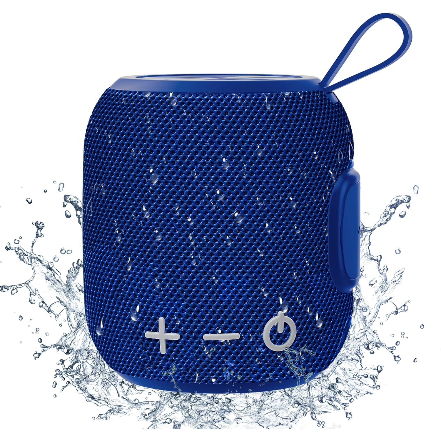 Bluetooth Speaker Wireless Bluetooth 5.0, Mini Portable Speakers 360 HD Surround Sound Stereo IPX7 Waterproof for Inside and Outdoor Speaker Blue