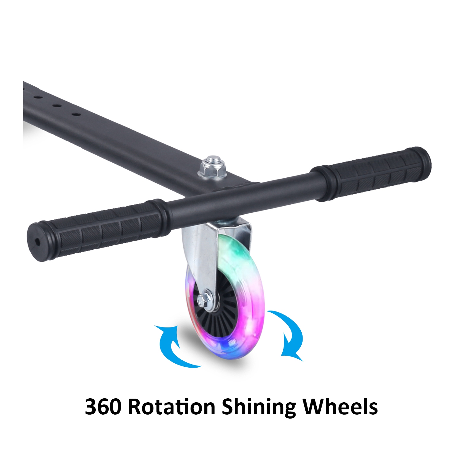 Planche gyroscopique à roue clignotante BIIST à fixer à la planche volante Go Kart, accessoires de siège réglables Go Kart pour planche gyroscopique