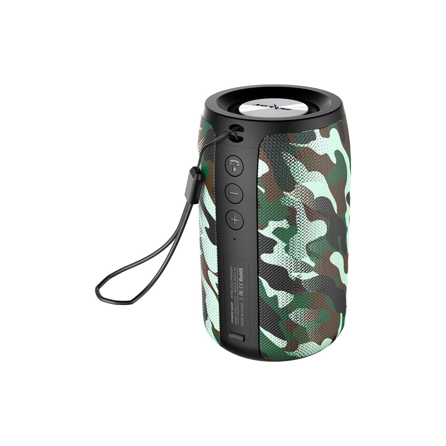 Portable Bluetooth Speaker, Waterproof Speaker, Wireless Speaker IPX5, 12H Playtime, Stereo Pairing, MIC/TF Card/USB/AUX Home/Outdoor/Home Audio Gift