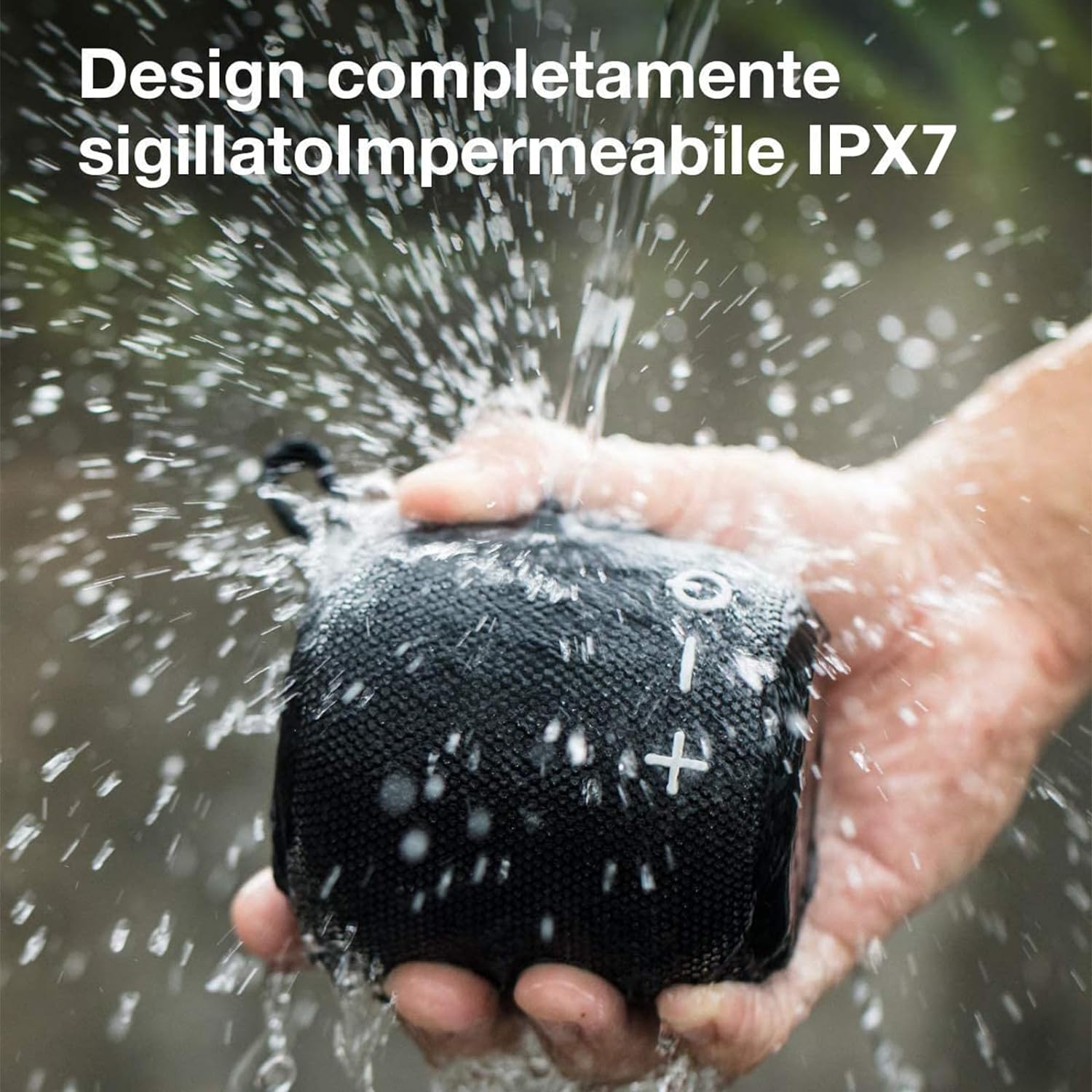 Bluetooth Speaker Wireless Bluetooth 5.0, Mini Portable Speakers 360 HD Surround Sound Stereo IPX7 Waterproof for Inside and Outdoor Speaker Black