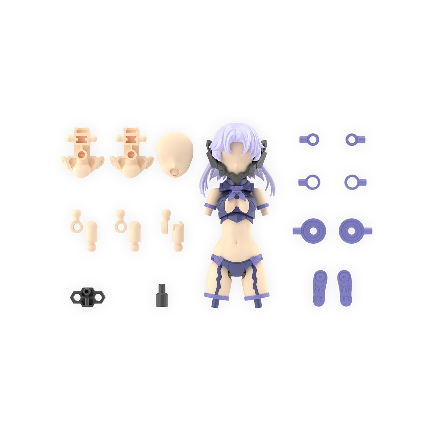 Bandai 30MS Model Kit: OP-11 Option Parts Set 11 "Fang Costume" (Color A) 30 Minutes Sisters