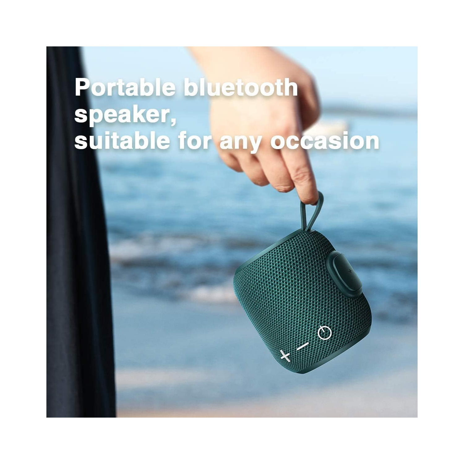 Haut-parleur Bluetooth sans fil Bluetooth 5,0, mini haut-parleurs portatifs 360 son ambiophonique HD stéréo IPX7 étanche pour haut-parleur intérieur