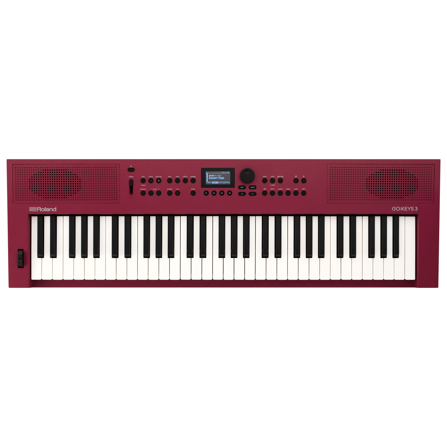 Roland GO:KEYS 3 61-Key Music Creation Keyboard - Dark Red
