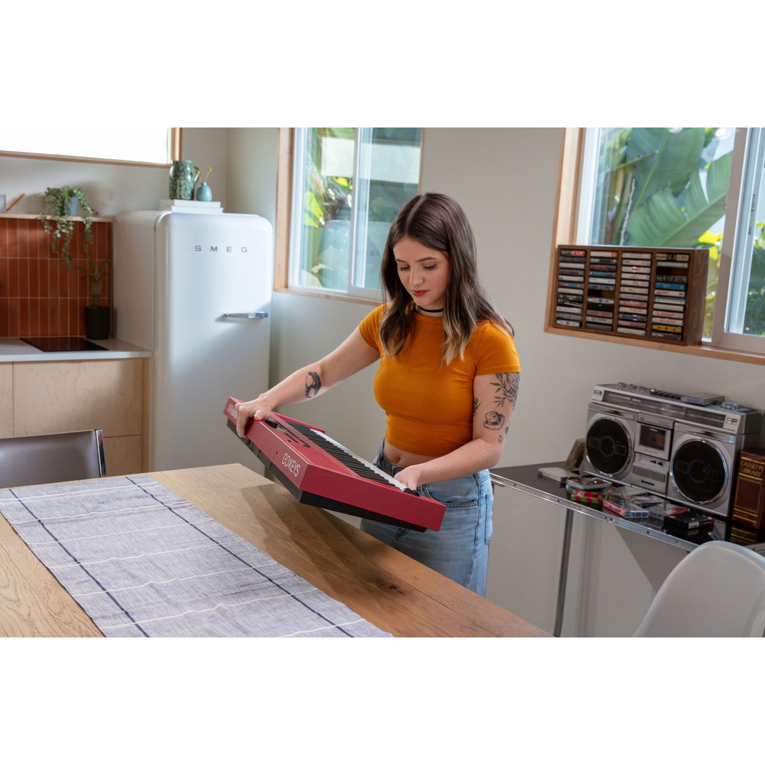 Roland GO:KEYS 3 61-Key Music Creation Keyboard - Dark Red