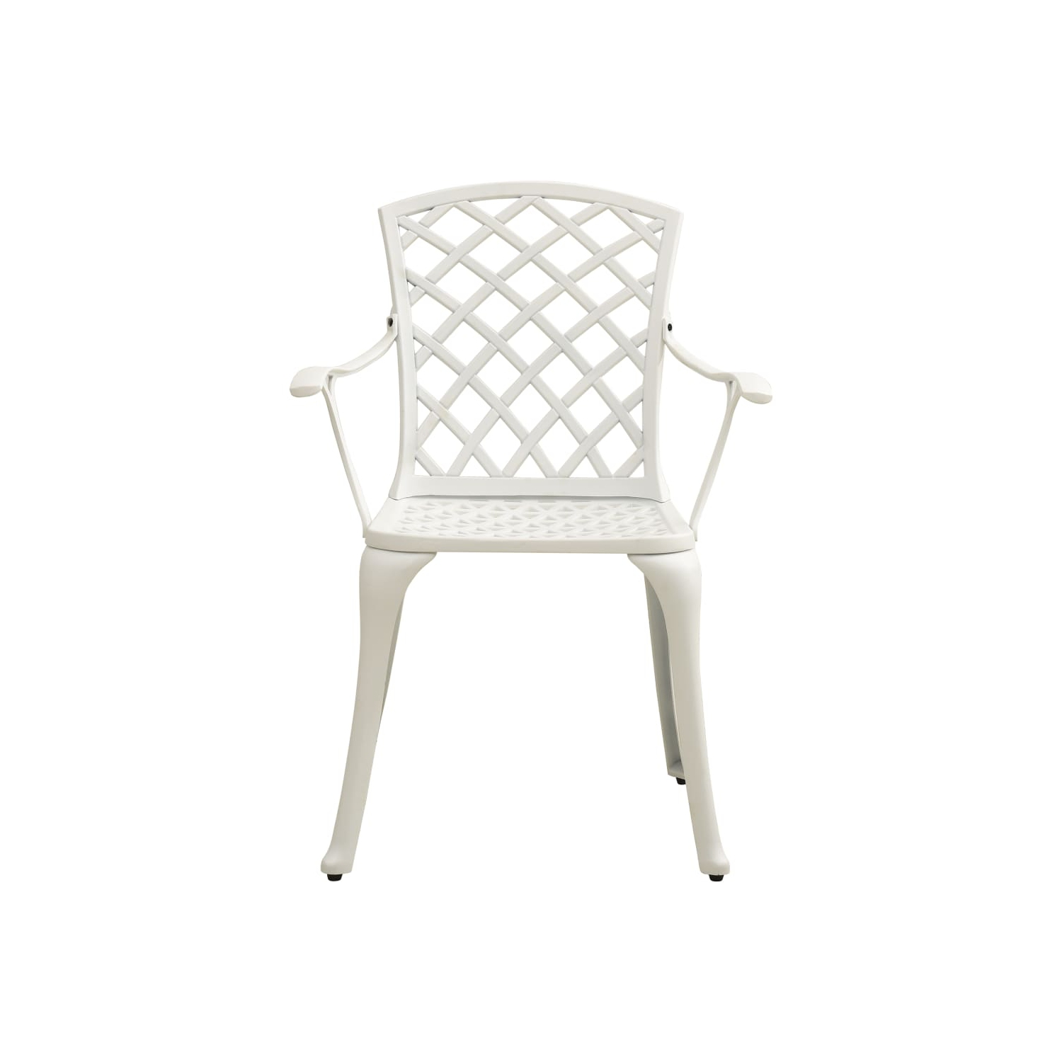 vidaXL Garden Chairs 6 pcs Cast Aluminium White