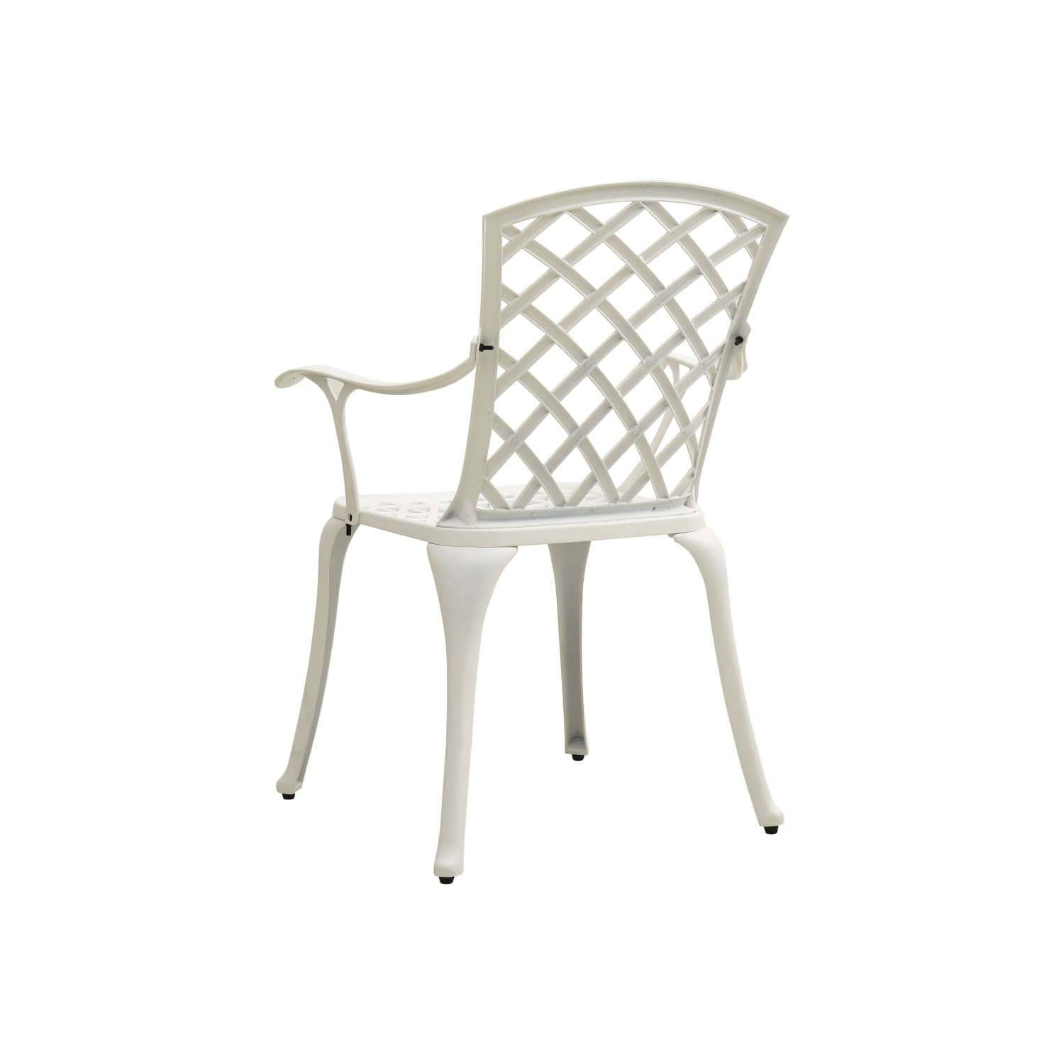 vidaXL Garden Chairs 6 pcs Cast Aluminium White
