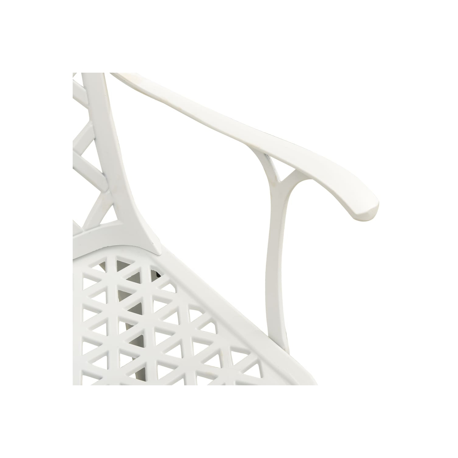 vidaXL Garden Chairs 6 pcs Cast Aluminium White