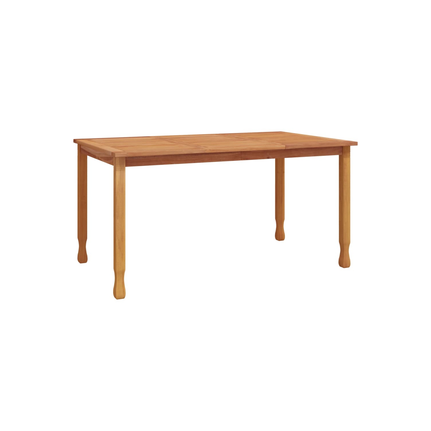 vidaXL Garden Dining Table 150x90x75 cm Solid Wood Teak