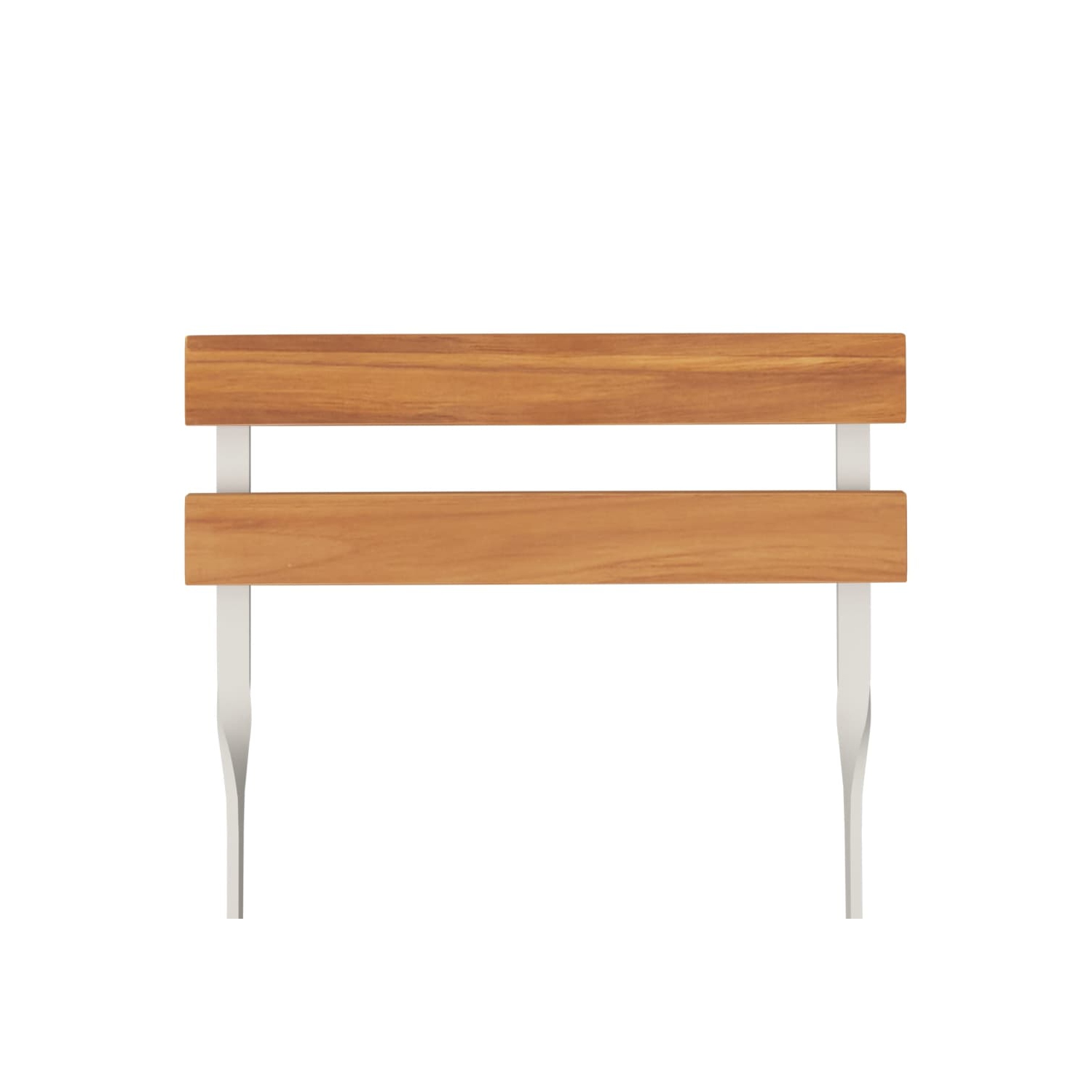 vidaXL Folding Bistro Chairs 2 pcs Solid Wood Acacia and Steel