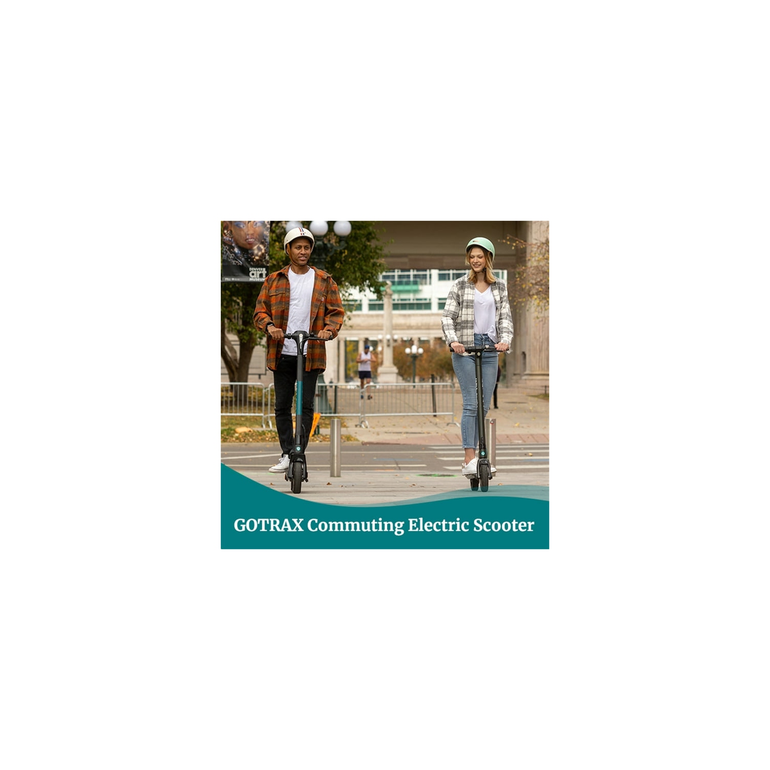Trottinette électrique Rival de GOTRAX, pneu pneumatique de 8,5 po, autonomie maximale de 19&nbsp;km et 25kph vitesses, trottinette pliable
