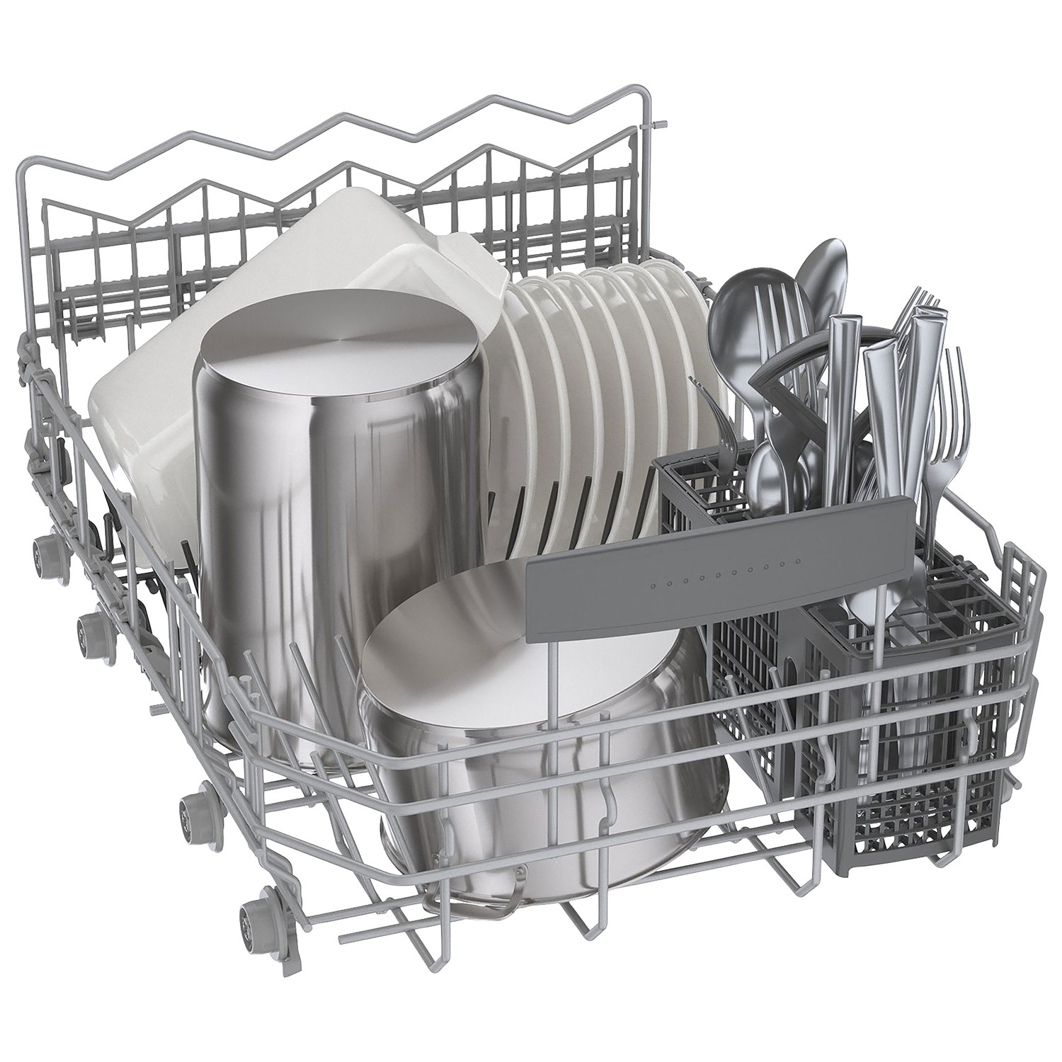 Bosch 18" 44dB Built-In Dishwasher w/ Stainless Steel Tub & Third Rack - Stainless