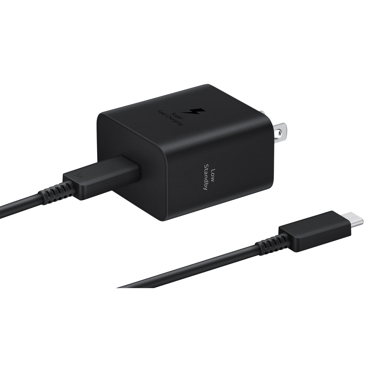 Samsung Super Fast Charging 45W USB-C Wall Charger with 5ft. USB-C Cable - Black