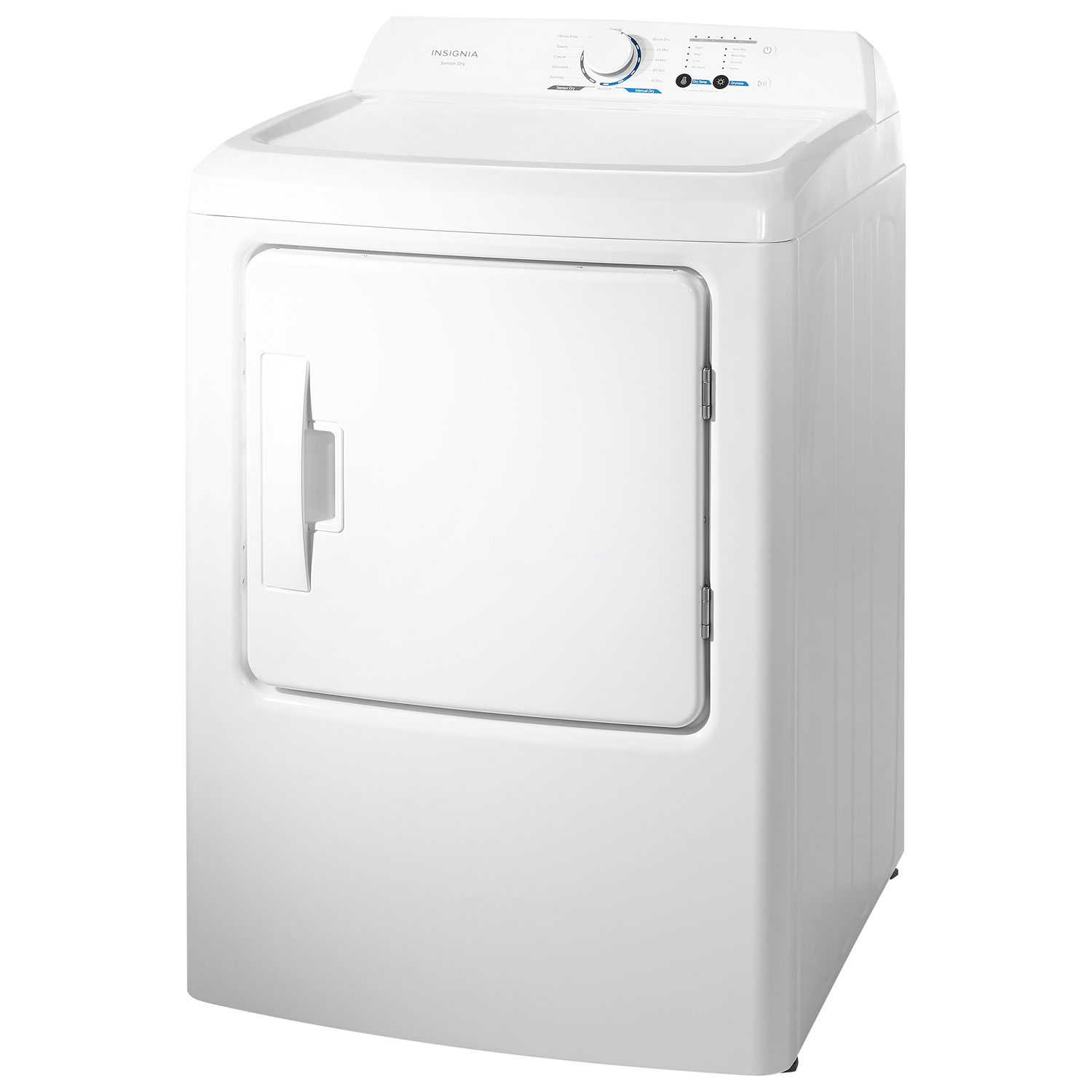 Insignia 6.7 Cu. Ft. Electric Dryer with Sensor Dry - White - Only at Best Buy